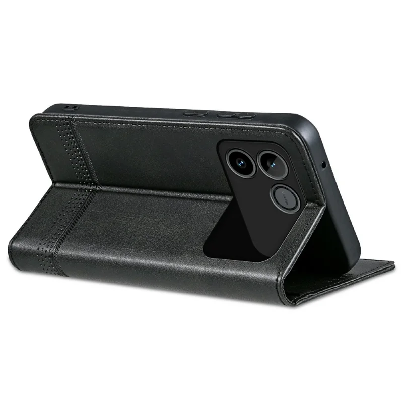 AZNS For Honor Win RT 5G Case Cowhide Texture PU Leather Wallet Phone Cover - Black