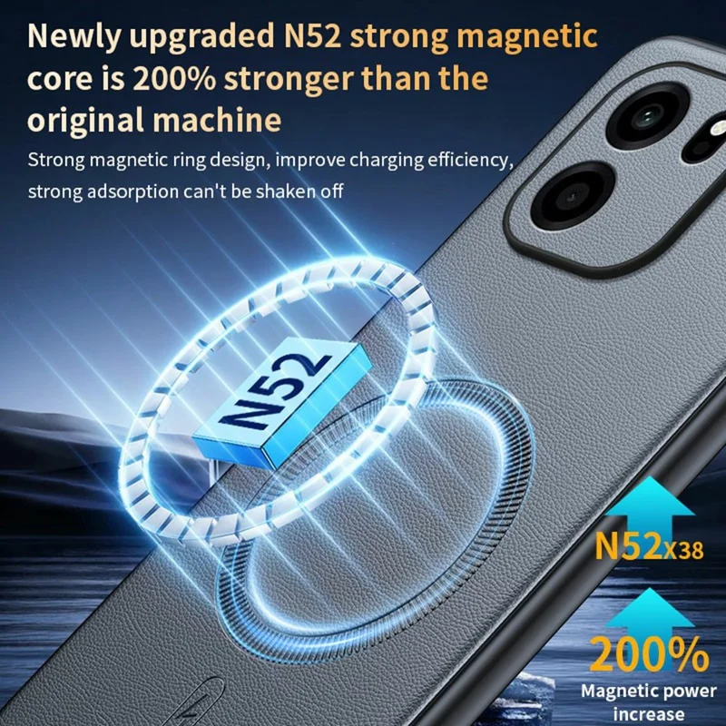 For OnePlus Turbo 6V 5G Magnetic Case Leather Coated TPU + PC Phone Cover - Black