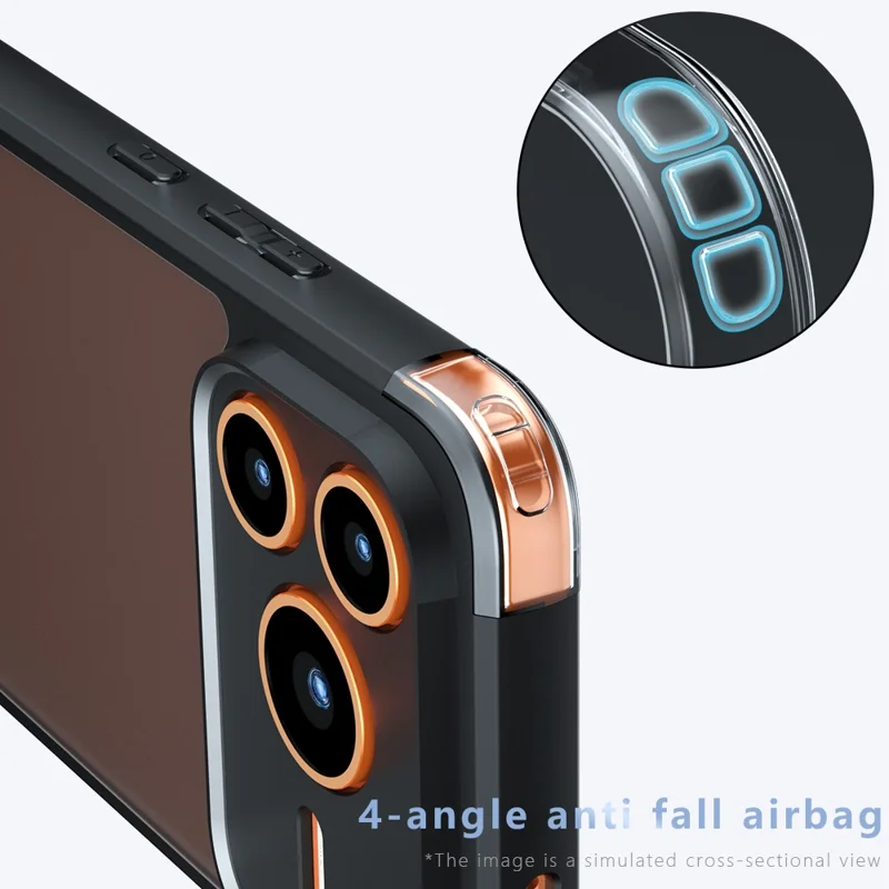 For Honor Power2 5G Case TPU + PC Shockproof Phone Cover - Transparent