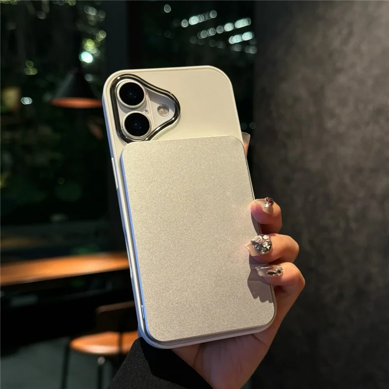 For iPhone 17 Magnetic Case Skin Touch TPU + PC Protective Phone Back Cover Compatible with MagSafe - White