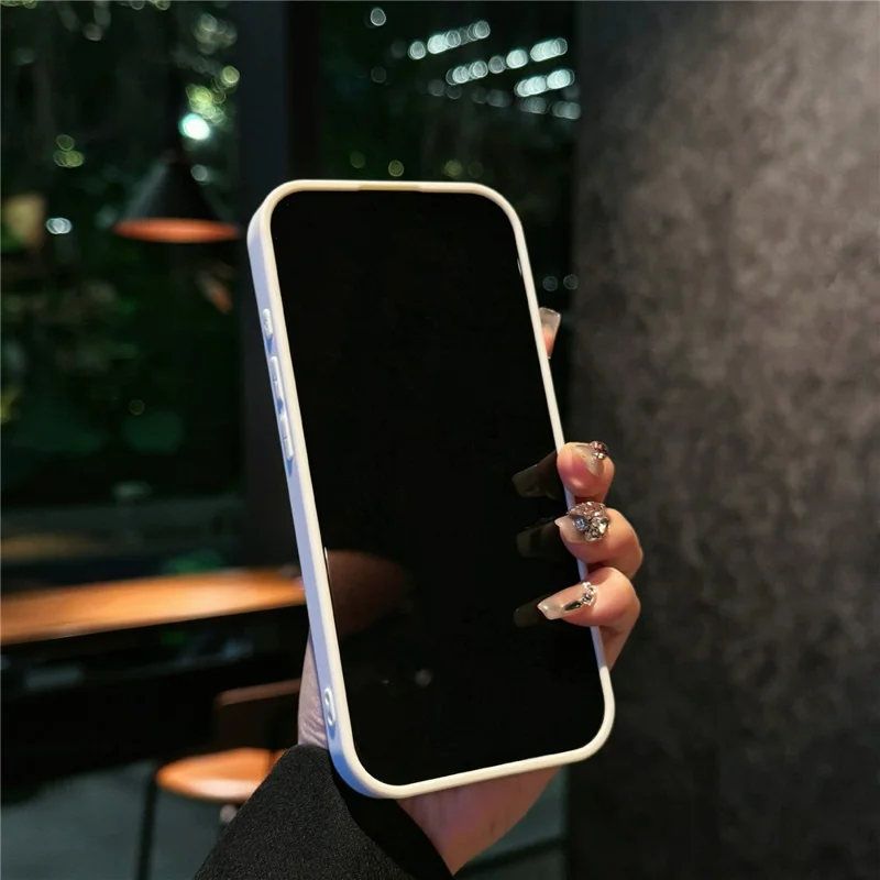 For iPhone 17 Magnetic Case Skin Touch TPU + PC Protective Phone Back Cover Compatible with MagSafe - White