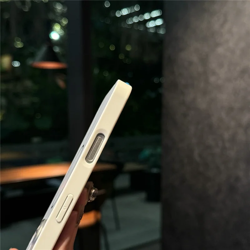 For iPhone 17 Magnetic Case Skin Touch TPU + PC Protective Phone Back Cover Compatible with MagSafe - White