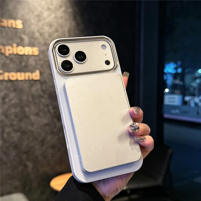 For iPhone 17 Pro Max Magnetic Case Skin Touch TPU + PC Protective Phone Back Cover Compatible with MagSafe - White