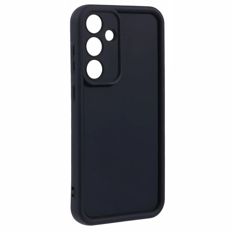 For Samsung Galaxy S26 Case Grooved Design TPU Anti Slip Phone Cover - Black