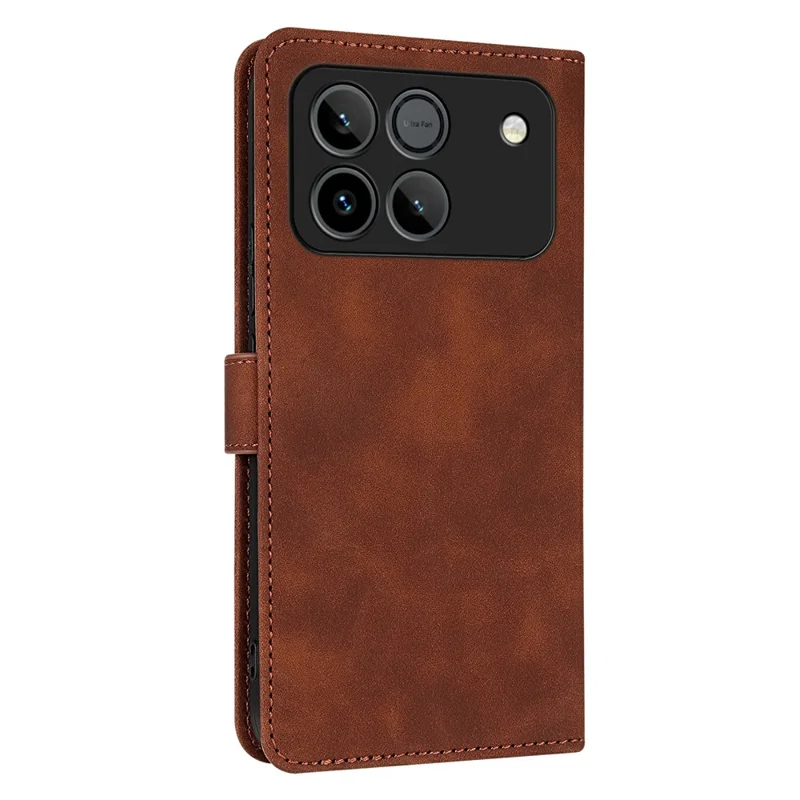 AZNS For Honor Win 5G Case PU Leather Wallet Phone Cover - Brown