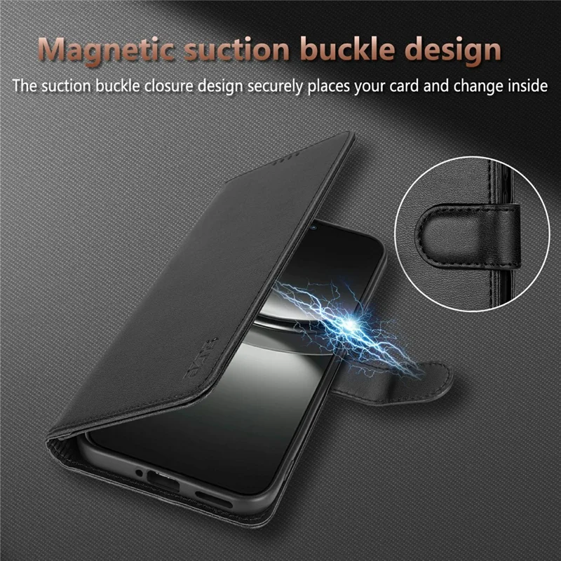 AZNS For Honor Win 5G Case PU Leather Wallet Phone Cover - Brown