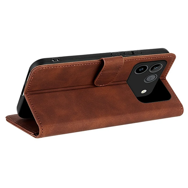 AZNS For Honor Win RT 5G Case PU Leather Wallet Phone Cover - Brown