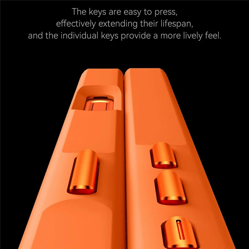 SULADA For iPhone 16 Pro Case Transfer to 17 Pro PC TPU Anti-drop Phone Cover - Orange