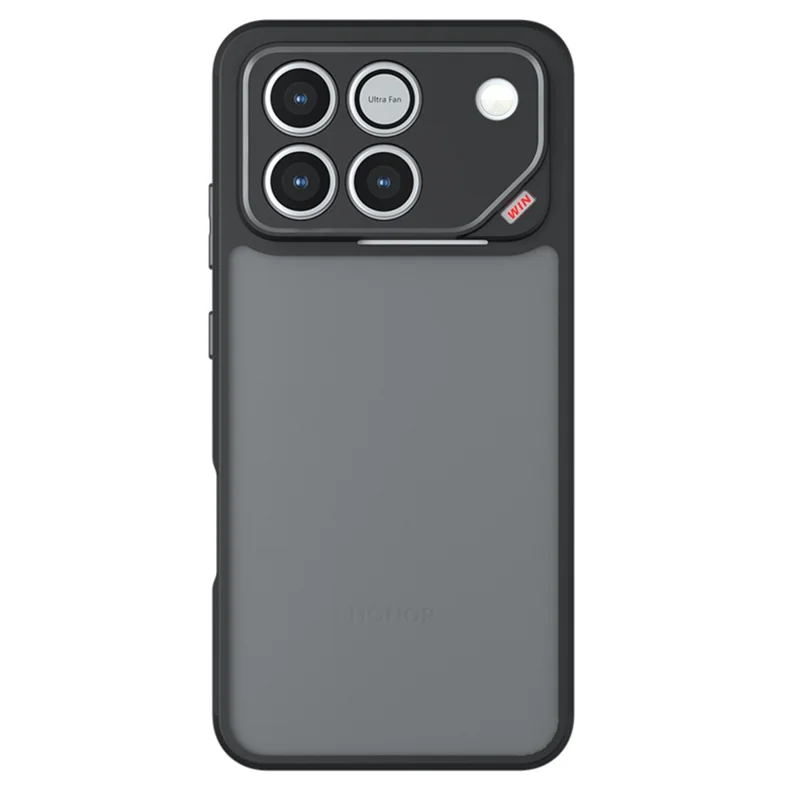 Phone Case For Honor Win 5G  /  Win RT 5G Skin-Touch TPU + PC Matte Phone Back Cover - Transparent Black