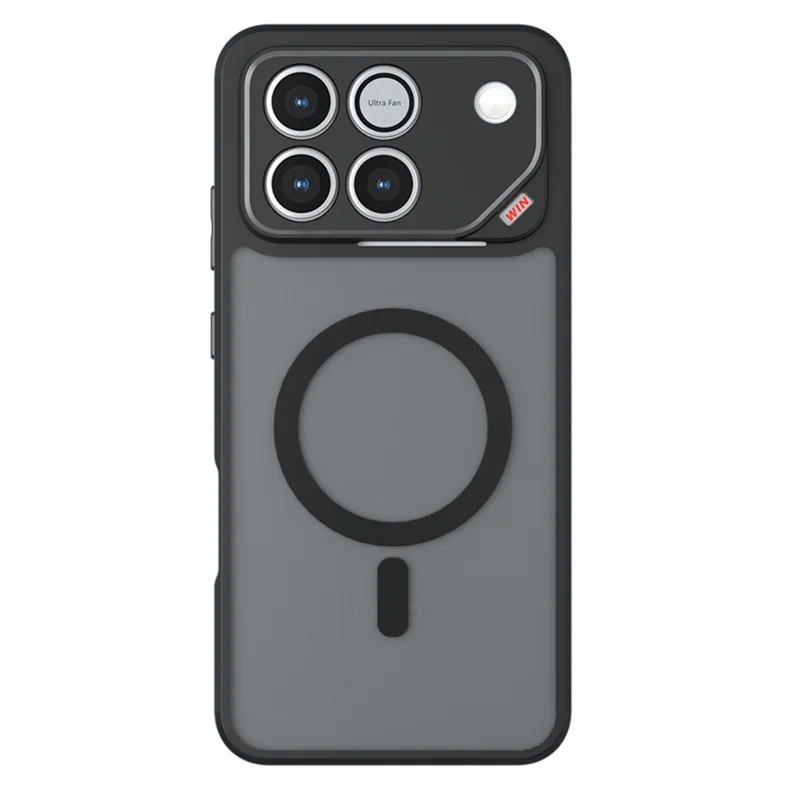 Magnetic Case For Honor Win 5G  /  Win RT 5G TPU + PC Matte Skin Touch Phone Cover - Black