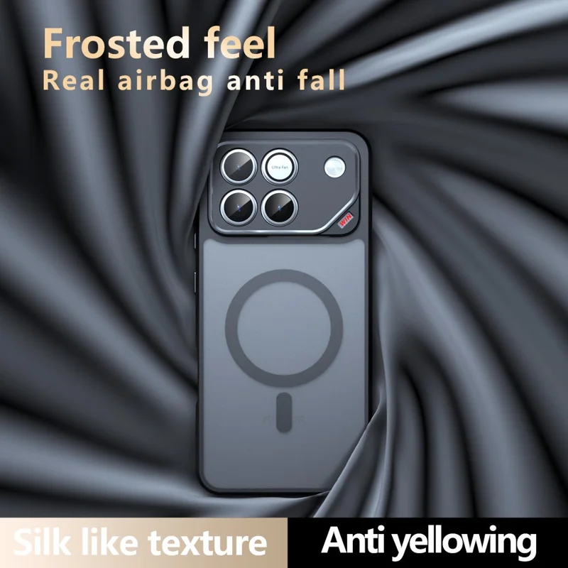 Magnetic Case For Honor Win 5G  /  Win RT 5G TPU + PC Matte Skin Touch Phone Cover - Black