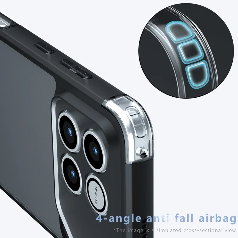 Phone Case For Honor Win 5G  /  Win RT 5G TPU + PC Shockproof Phone Cover - Transparent