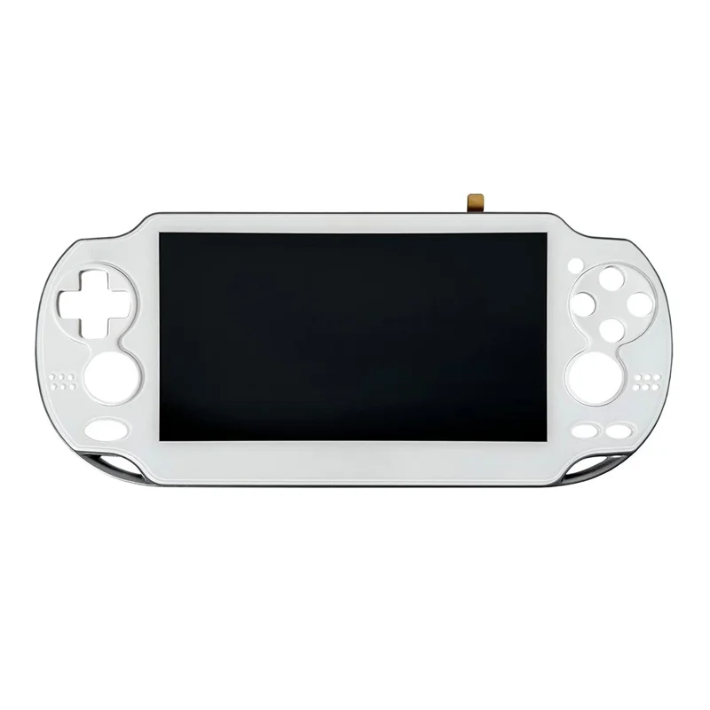 For Sony PlayStation Vita 1000 OEM Grade S Sharp LCD Screen and Digitizer Assembly with Case Replacement Part (without Logo) - White