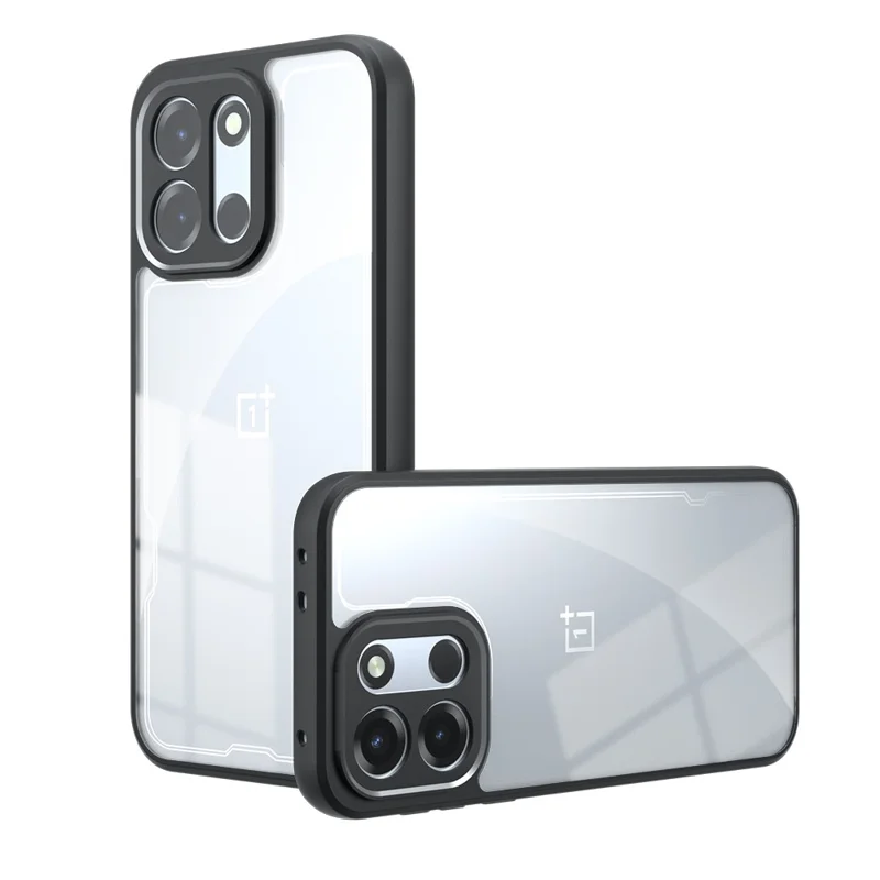 Phone Case For OnePlus Turbo 6V 5G  /  Turbo 6 5G TPU + PC Shockproof Phone Cover - Transparent