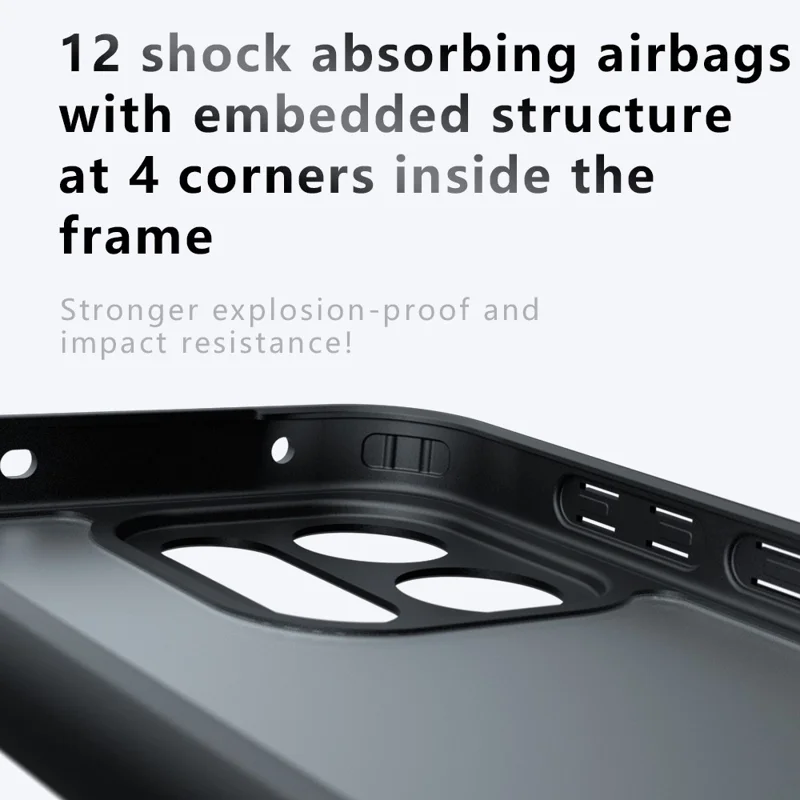 Phone Case For OnePlus Turbo 6V 5G  /  Turbo 6 5G TPU + PC Shockproof Phone Cover - Transparent