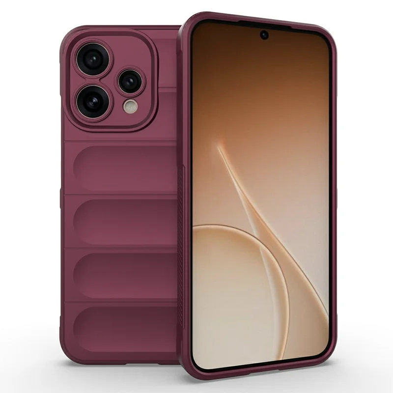 AMORUS Phone Case For Oppo Reno15 5G (Global)  /  Reno15c 5G (China) Shockproof Soft TPU Rugged Back Cover - Wine Red