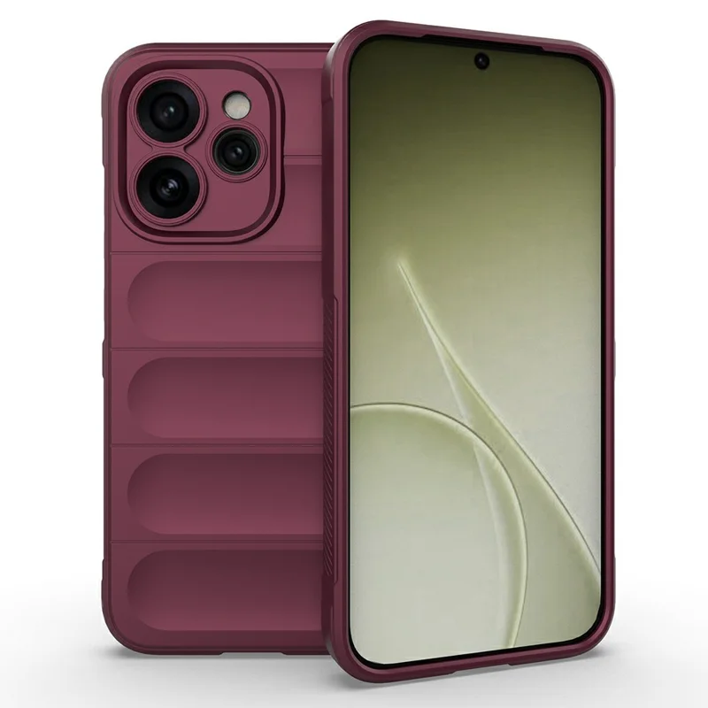 AMORUS Phone Case For Oppo Reno15 Pro 5G (Global)  /  Reno15 5G (China) Shockproof Soft TPU Rugged Back Cover - Wine Red