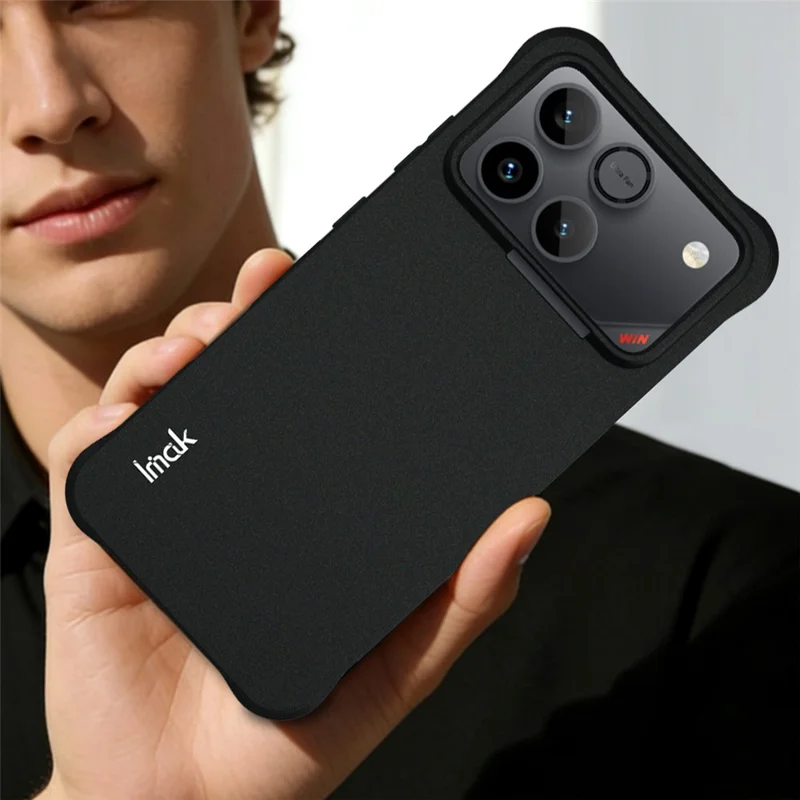 IMAK For Honor Win 5G / Win RT 5G Case TPU Phone Cover Airbag Shockproof Protection - Matte Black