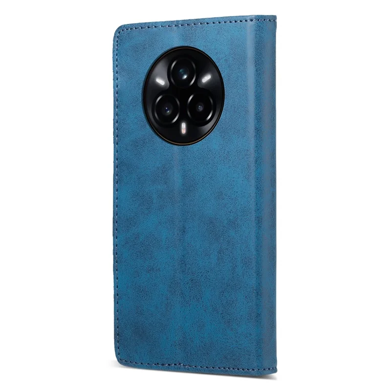 Bulk Purchasing For Realme 14 Pro 5G Wallet Case RFID Blocking TPU PU Leather Phone Cover - Blue