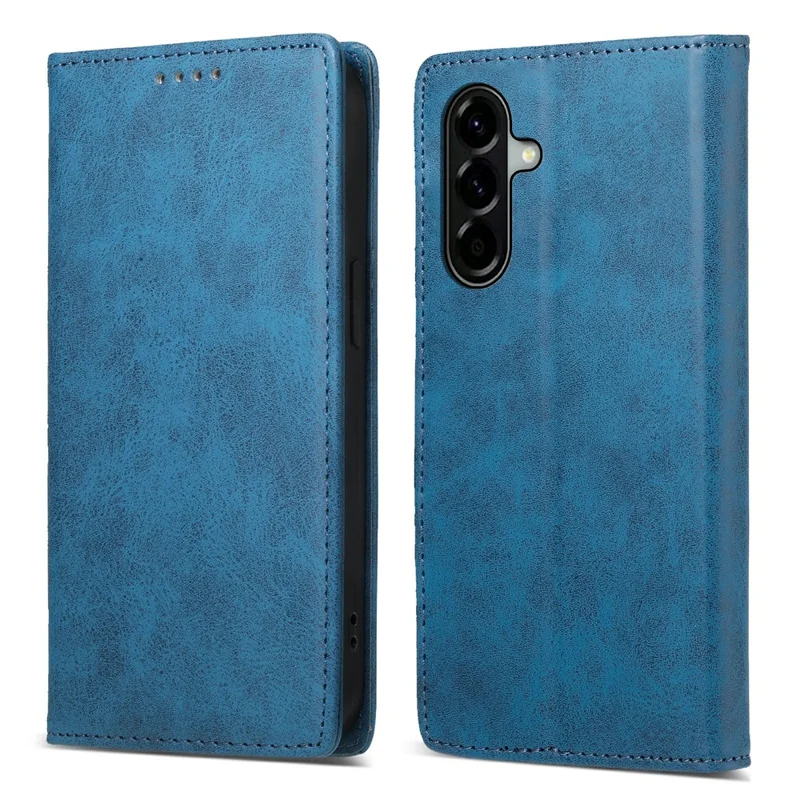 Bulk Purchasing For Samsung Galaxy A57 5G Wallet Case RFID Blocking TPU PU Leather Phone Cover - Blue