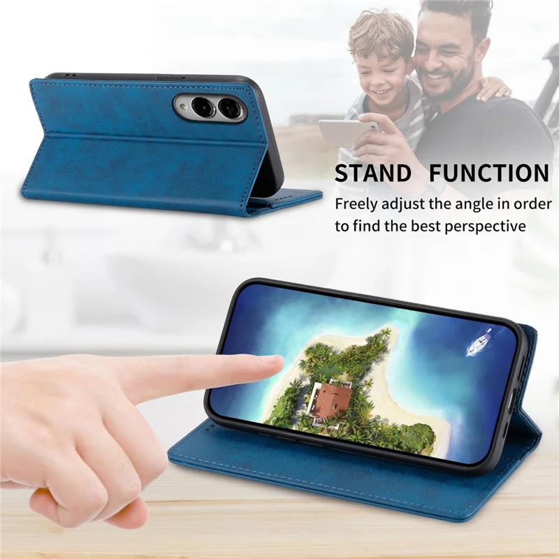 Bulk Purchasing For Samsung Galaxy S25 Edge Wallet Case RFID Blocking TPU PU Leather Phone Cover - Blue