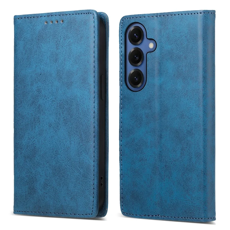 Bulk Purchasing For Samsung Galaxy S26+ Wallet Case RFID Blocking TPU PU Leather Phone Cover - Blue