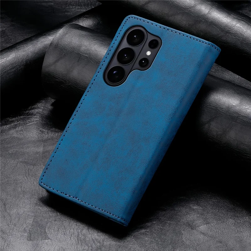 Bulk Purchasing For Samsung Galaxy S26 Ultra Wallet Case RFID Blocking TPU PU Leather Phone Cover - Blue