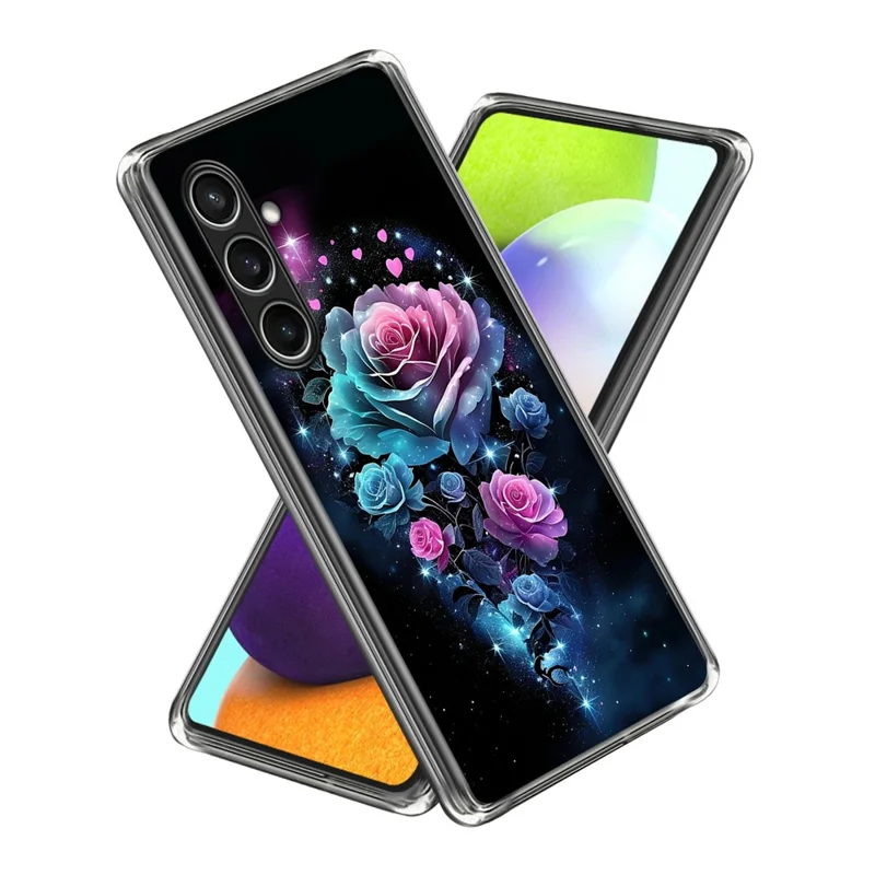 For Samsung Galaxy A37 5G Case IMD Pattern Printed Shockproof TPU Phone Cover - Dream Rose