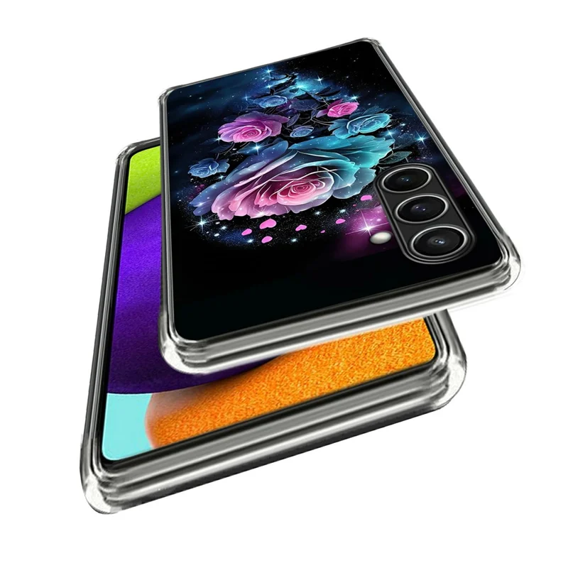 For Samsung Galaxy A37 5G Case IMD Pattern Printed Shockproof TPU Phone Cover - Dream Rose