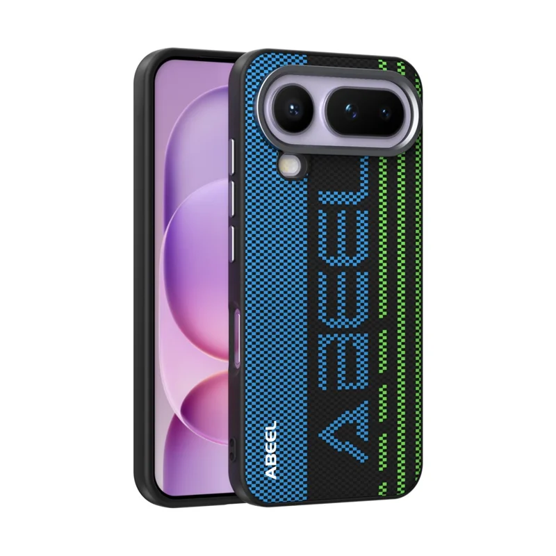ABEEL pour Honor Magic8 Pro Air 5G étui magnétique micro-gaufré 6D impression PC TPU alliage d'aluminium cuir housse de téléphone - Exceptionnel n°1