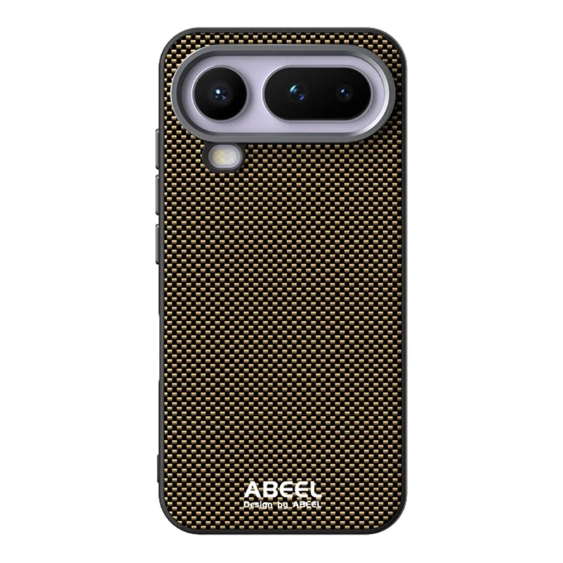 ABEEL pour Honor Magic8 Pro Air 5G étui magnétique imprimé en PC TPU aluminium cuir - Or