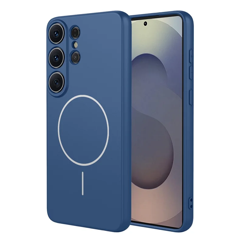 For Samsung Galaxy S26 Ultra Magnetic Case Anti Drop Soft TPU Phone Back Cover - Blue