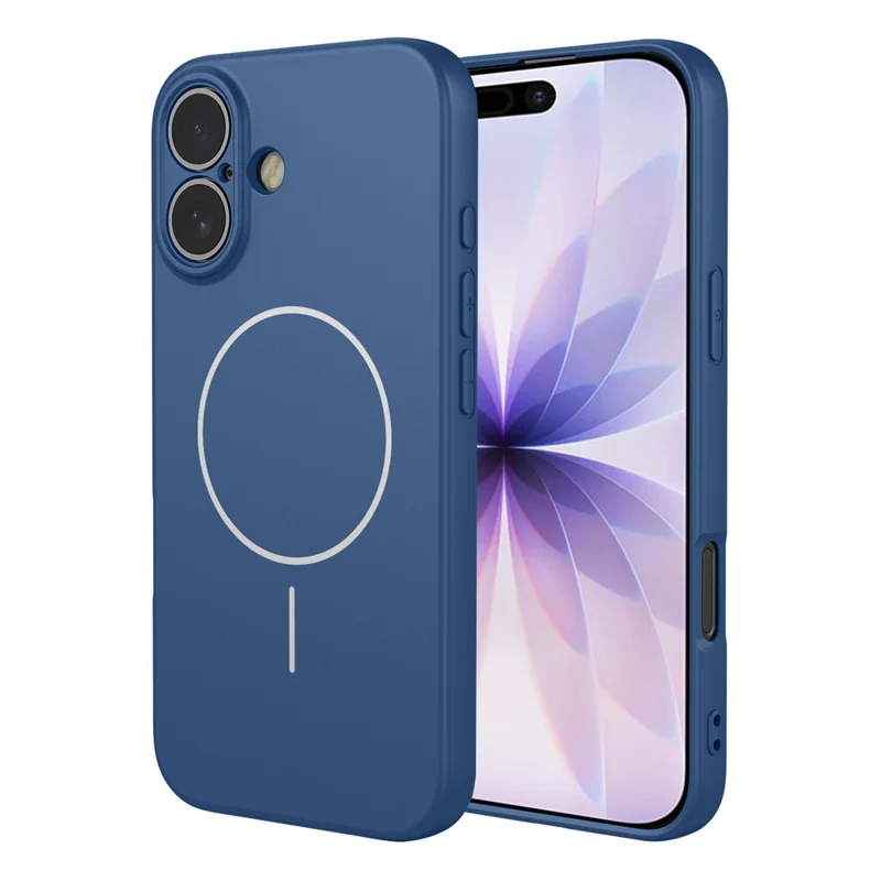 For iPhone 17 Magnetic Case Anti Drop Soft TPU Phone Back Cover Compatible with MagSafe - Blue