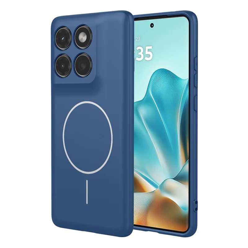 For Motorola Edge 60 Fusion 5G  /  60 5G Magnetic Case Anti Drop Soft TPU Phone Back Cover - Blue