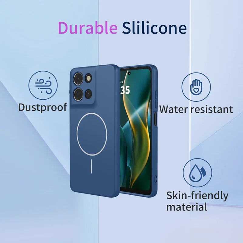 For Motorola Moto G Play (2026) 5G Magnetic Case Anti Drop Soft TPU Phone Back Cover - Blue