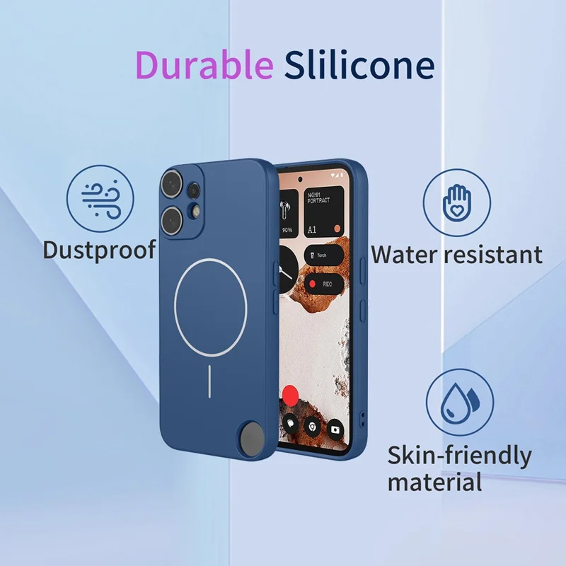 For Nothing CMF Phone 2 Pro Magnetic Case Anti Drop Soft TPU Phone Back Cover - Blue