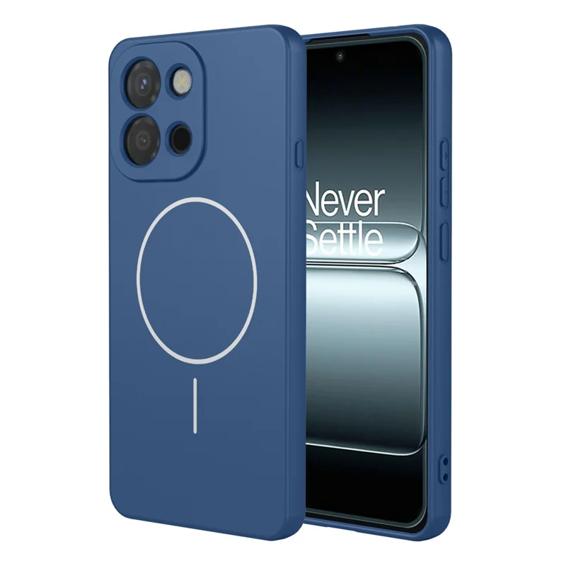 For OnePlus 13T 5G Magnetic Case Anti Drop Soft TPU Phone Back Cover - Blue