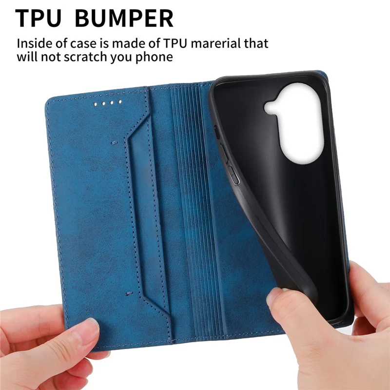 Bulk Purchasing For Xiaomi Redmi A5 4G (171.7mm) Wallet Case RFID Blocking TPU PU Leather Phone Cover - Blue