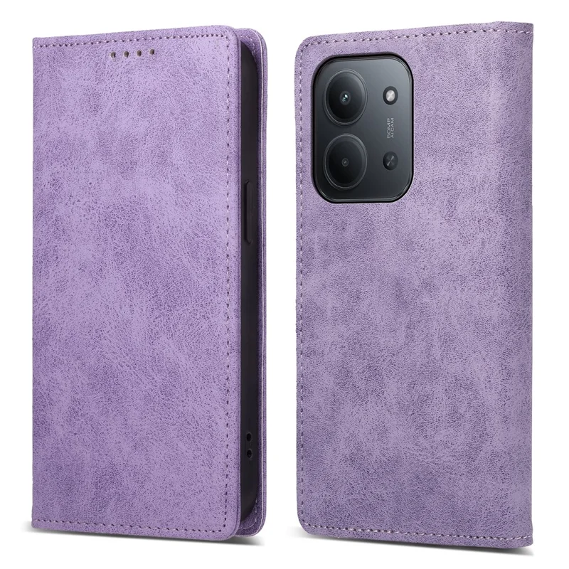 Bulk Purchasing Wallet Case For Xiaomi Redmi 15C 5G (EU) (173mm)  /  Redmi 15C 4G (EU) (173mm) RFID Blocking TPU PU Leather Phone Cover - Purple