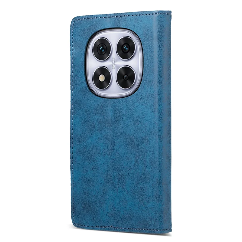 Bulk Purchasing For Xiaomi Redmi Note 14 Pro 4G Wallet Case RFID Blocking TPU PU Leather Phone Cover - Blue