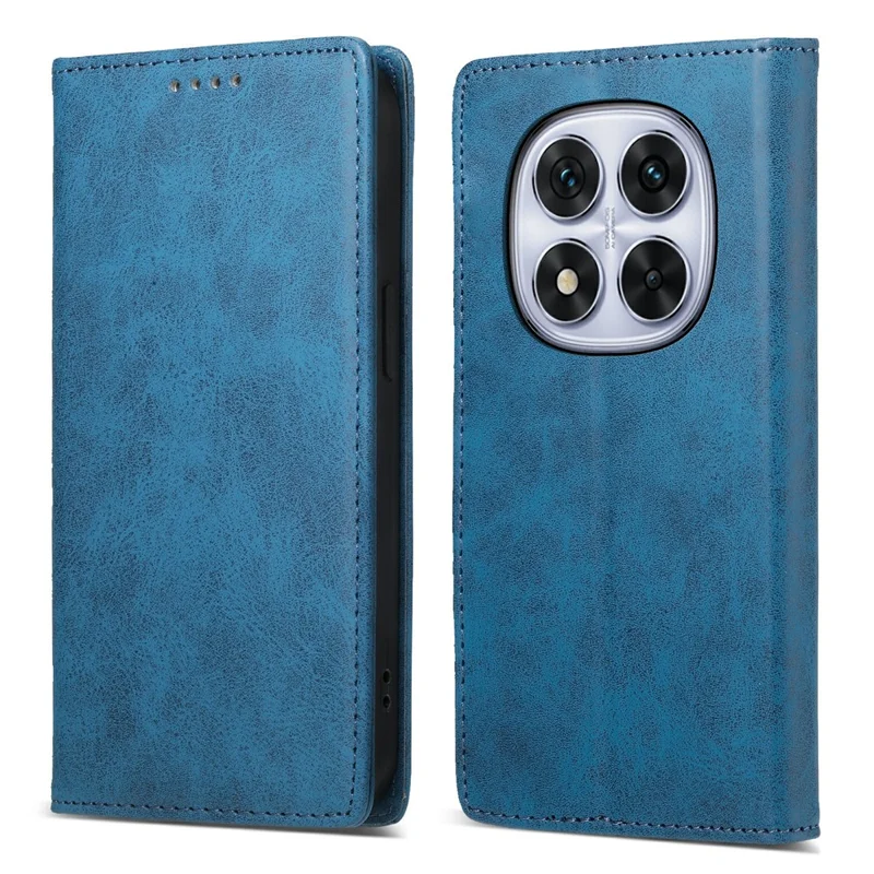 Bulk Purchasing Wallet Case For Xiaomi Poco M8 5G  /  Redmi Note 15 5G (Global) RFID Blocking TPU PU Leather Phone Cover - Blue