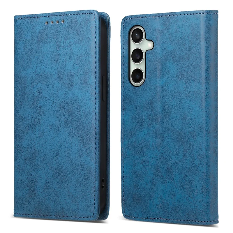 Bulk Purchasing For Samsung Galaxy S25 FE Wallet Case RFID Blocking TPU PU Leather Phone Cover - Blue