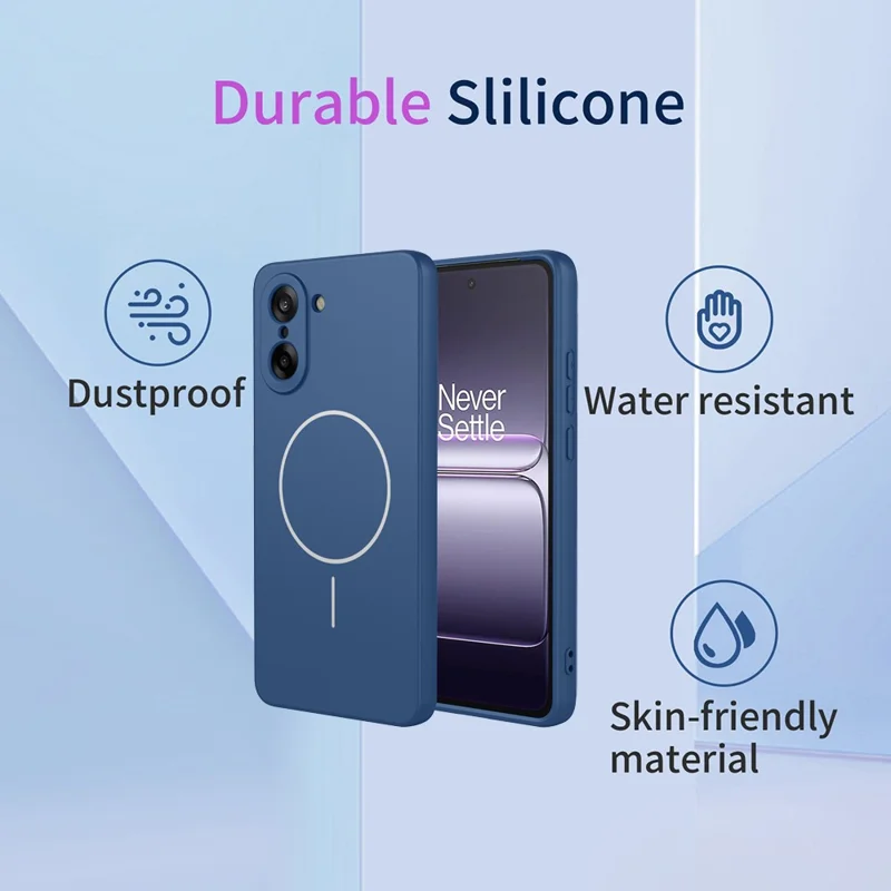 For OnePlus Nord CE5 5G Magnetic Case Anti Drop Soft TPU Phone Back Cover - Blue