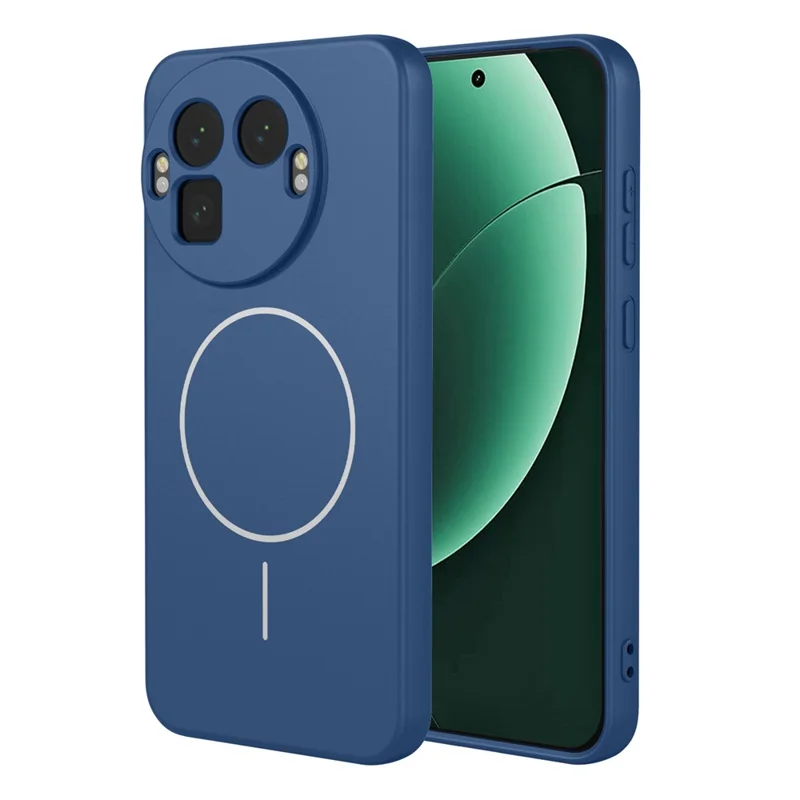 For Realme GT 8 Pro 5G Magnetic Case Anti Drop Soft TPU Phone Back Cover - Blue