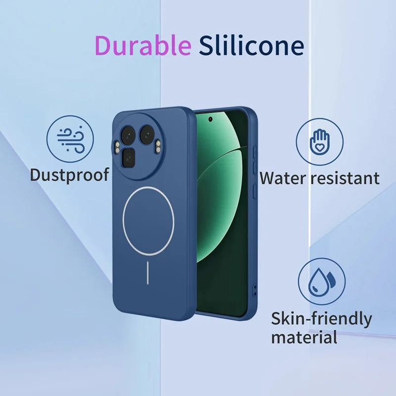 For Realme GT 8 Pro 5G Magnetic Case Anti Drop Soft TPU Phone Back Cover - Blue