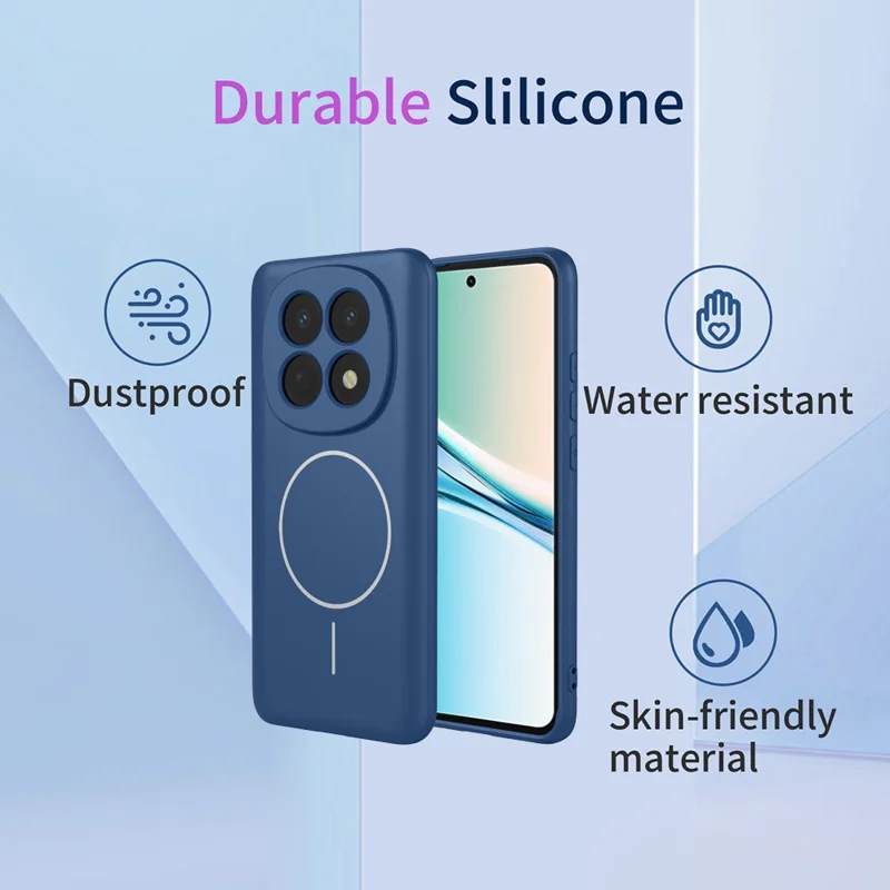 Magnetic Case For Xiaomi Poco M8 5G  /  Redmi Note 15 5G (Global) Anti Drop Soft TPU Phone Back Cover - Blue