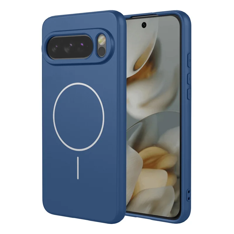 For Google Pixel 10 Pro XL Magnetic Case Anti Drop Soft TPU Phone Back Cover - Blue