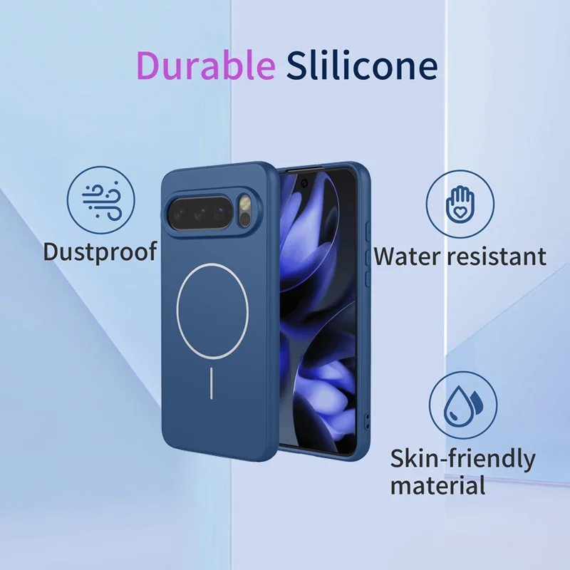 Magnetic Case For Google Pixel 10  /  10 Pro Anti Drop Soft TPU Phone Back Cover - Blue