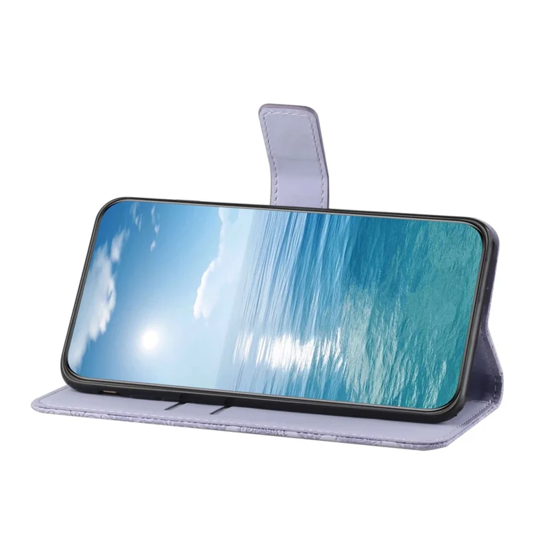 For Xiaomi Redmi Note 15 4G (Global) Case Leather Case Ethnic Style Wallet Phone Cover with Strap - Purple