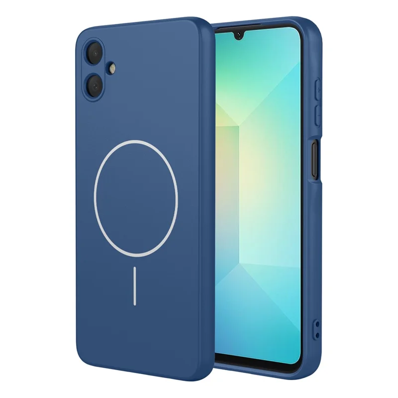 For Samsung Galaxy A06 4G Magnetic Case Anti Drop Soft TPU Phone Back Cover - Blue